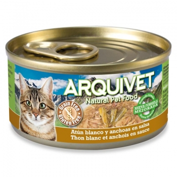 Karma mokra Tuńczyk i Anchois 80 g puszka Arquivet